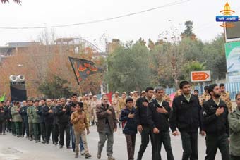 تصاویر/ مراسم دسته روی نیروهای مسلح در گنبد برگزار شد